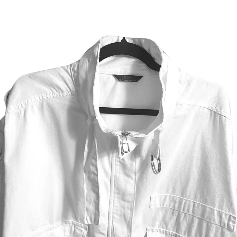 Excuse Vintage Oversized Cotton Cropped Women's Jacket Plus Size Dead Stock Nwot